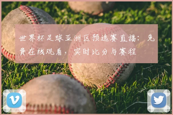 世界杯足球亚洲区预选赛直播：免费在线观看，实时比分与赛程